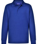Kids Poly/Cotton Pique Long Sleeve Polo PS12K Winning Spirit