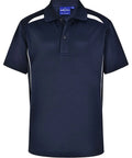Winning Spirit Kid's Sustainable Poly/Cotton Polo Shirt PS93K Casual Wear Winning Spirit Navy/White 4K 