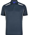 Winning Spirit Men's Sustainable Poly-Cotton Contrast Polo PS93 Casual Wear Winning Spirit Heavy Cloud/White XS 