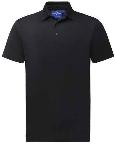 Sustainable Jacquard Knit Polo Shirt PS95 - Allsorts Workwear