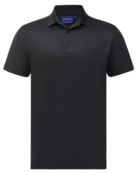 Sustainable Jacquard Knit Polo Shirt PS95 - Allsorts Workwear