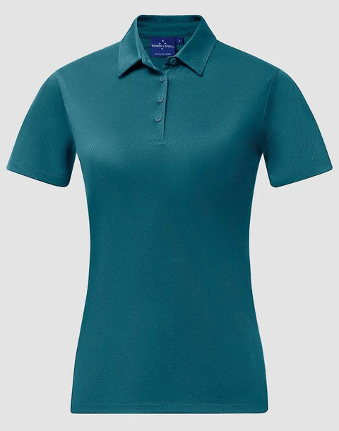 Women's Sustainable Jacquard Knit Polo Shirt PS96 - Allsorts Workwear