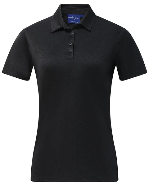 Women's Sustainable Jacquard Knit Polo Shirt PS96 - Allsorts Workwear