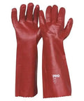Pro Choice Red Pvc Single Dip - Length 45cm X12 - PVC45 PPE Pro Choice   