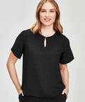 Biz Collection Vienna Womens Short Sleeve Blouse RB261LS - Flash Uniforms 