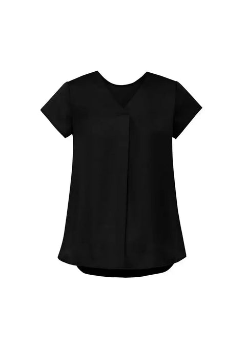 Biz Corporate's Kayla V-Neck Pleat Blouse RB967LS Biz Corporates