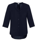 Biz Collection Lily Ladies Longline Blouse S015LT Corporate Wear Biz Care Ink 6 