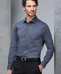 Biz Collection Men's Mason Tailored Shirt S335ML - Allsorts Workwear