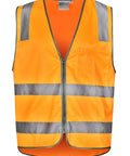 Vic Rail Hi Vis Safety Vest- Unisex SW40 Work Wear Australian Industrial Wear XS  