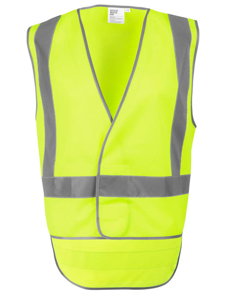 Hi Vis Safety Vest-X Back with Tail SW72 Australian Industrial Wear