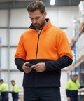 Winning Spirit Hi-Vis Polar Fleece Zip Jacket SW84  Metro Workwear