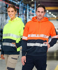 Two Tone Segmented Tape Hi Vis Safety Hoodie SW88 - Allsorts Workwear