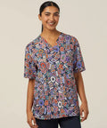 Water Dreaming Indigenous Scrub Top CATRG9 - Simply Scrubs Australia