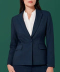 Biz Corporates Women's Renew Single Button Mid Length Jacket RJ401L - Allsorts Workwear