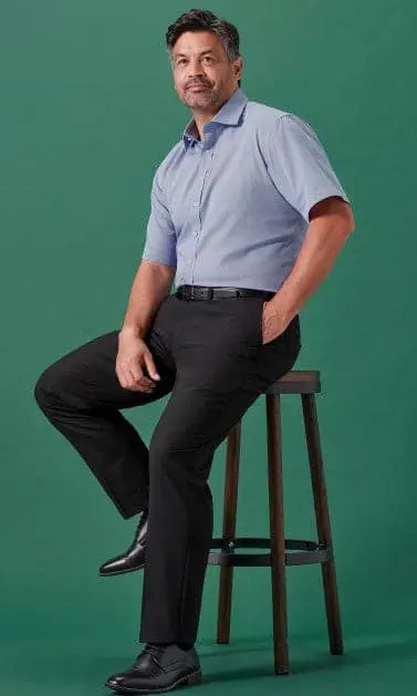 Biz Corporates Men's Renew Adjustable Waist Straight Leg Pant RGP408M - Allsorts Workwear