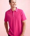 Biz Care Men's Pink Short Sleeve Polo Shirt CST313MS - Allsorts Workwear