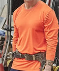 SYZMIK Men's Hi Vis Long Sleeve Tee ZH390 - Allsorts Workwear