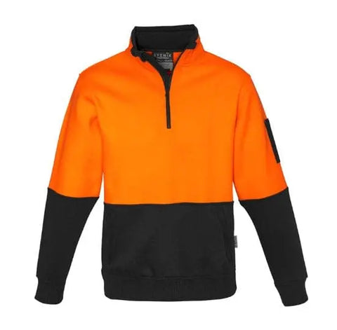 Syzmik Workwear Unisex Hi Vis Half Zip Pullover ZT476 - Allsorts Workwear