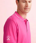 Biz Care Men's Pink Short Sleeve Polo Shirt CST313MS - Allsorts Workwear