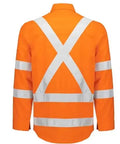 Syzmik Workwear Men's Flame Lightweight Ripstop X Back Taped Shirt ZW187 Metro Workwear.