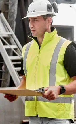 SYZMIK Unisex Hi Vis Waterproof Reversible Vest ZV228 - Allsorts Workwear