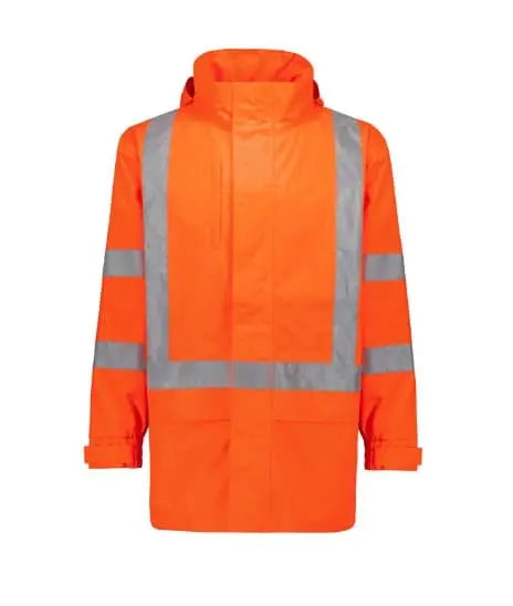 SYZMIK Men's Hi Vis X Back Ultralite Waterproof Jacket ZJ657 - Allsorts Workwear