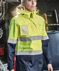 Syzmik Workwear Women's Hi Vis Ultralite Waterproof Jacket ZJ757 - Allsorts Workwear