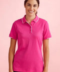 Biz Care Pink Short Sleeve Polo Shirt CST313LS - Allsorts Workwear