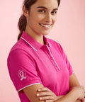 Biz Care Pink Short Sleeve Polo Shirt CST313LS - Allsorts Workwear