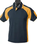 Aussie Pacific Murray Junior School Uniform Polo Shirt 3300 Casual Wear Aussie Pacific Navy/Gold/Ashe 6 