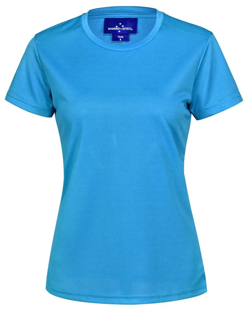 Ladies Rapid Cool TM  Ultra Light Tee Shirt TS40 Casual Wear Winning Spirit Cyan 6 