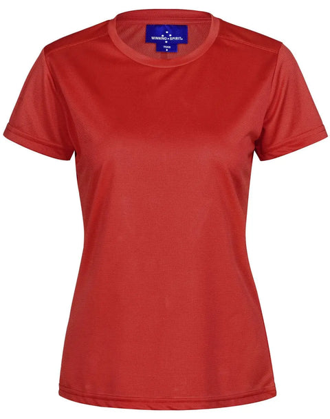 Ladies Rapid Cool TM  Ultra Light Tee Shirt TS40 Casual Wear Winning Spirit Red 6 