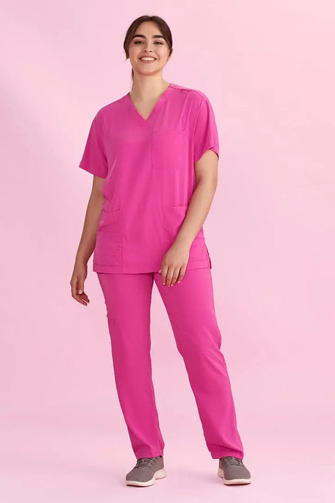 Biz Care Unisex Pink Scrub Pants CSP102UL - Allsorts Workwear