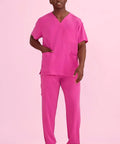 Biz Care Unisex Pink Scrub Pants CSP102UL - Allsorts Workwear