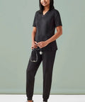 Biz Care Riley Womens V-Neck Scrub Top CST043LS - Simply Scrubs Australia