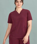 Biz Care Womens Avery Easy Fit V-Neck Medical Scrub Top CST941LS  Simply Scrubs Australia