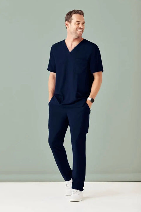 Biz Care Mens Avery V-Neck Nurse Scrub Top CST945MS  Simply Scrubs Australia