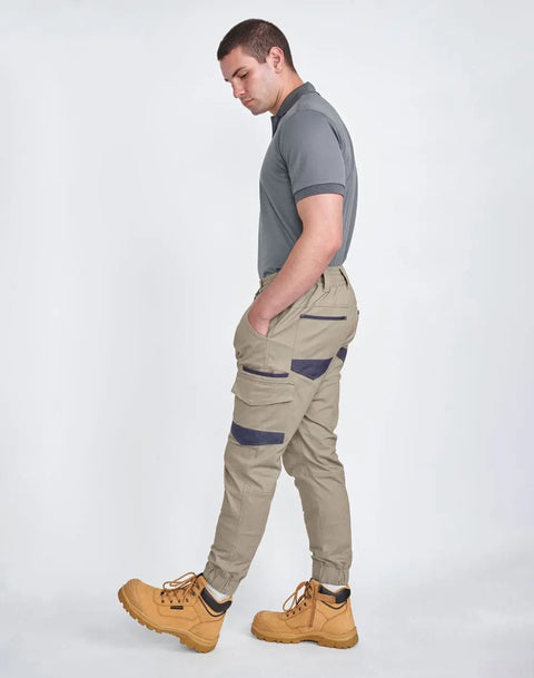 Unisex Cotton Stretch Drill Cuffed Work Pants WP28 Work Wear Australian Industrial Wear   