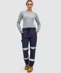 Unisex DWR Water Repellent Flexi Work Pants with Tape WP30HV Australian Industrial Wear