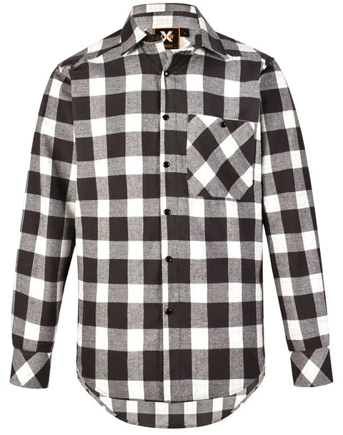 Winning Spirit Unisex Classic Flannel Plaid Shirt WT11 Winning Spirit