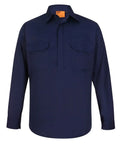 Unisex Cool Breeze Closed Front Work Shirt WT12 Work Wear Winning Spirit Navy S 