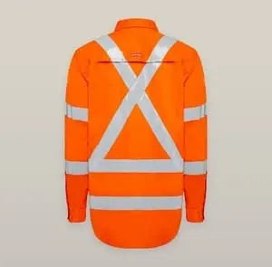 Hard Yakka Women's Taped Hi Vis Core X Back Shirt Y08420 - Allsorts Workwear
