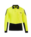 SYZMIK Men's Hi Vis Flux Long Sleeve Polo ZH310 Syzmik