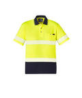 SYZMIK Unisex Hi Vis Segmented Tape Short Sleeve Polo ZH535 - Allsorts Workwear