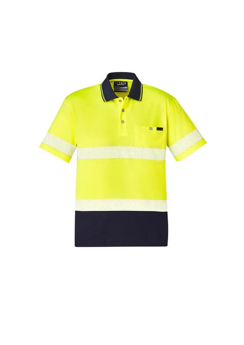 SYZMIK Unisex Hi Vis Segmented Tape Short Sleeve Polo ZH535 - Allsorts Workwear