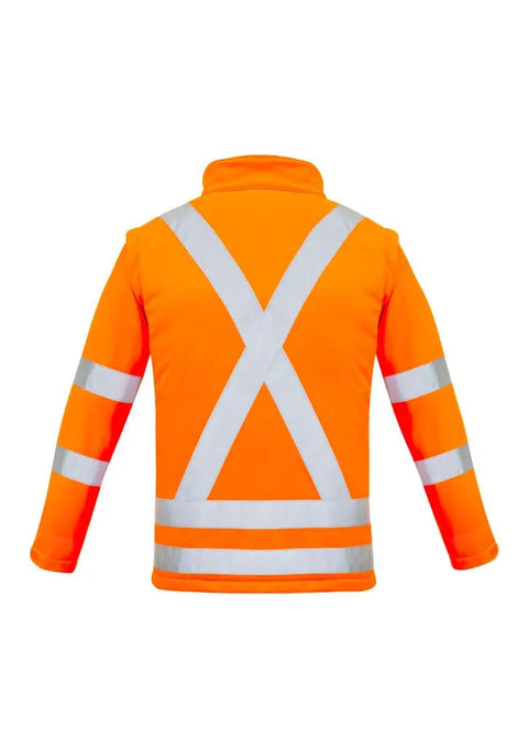 Syzmik Workwear Women's Hi Vis Rail X Back Softshell Jacket ZJ770 Work Wear Syzmik   