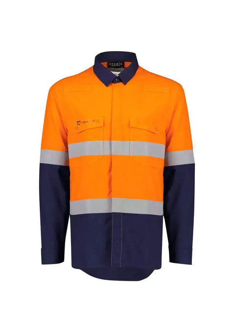 Syzmik Workwear Men's Flame Lightweight Ripstop FR Shirt ZW180 Metro Workwear.
