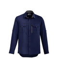 SYZMIK mens outdoor l/s shirt zw460 Work Wear Syzmik Navy XXS 