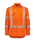 SYZMIK Men's Hi Vis X Back NSW Rail Segmented Tape ZW692 - Allsorts Workwear