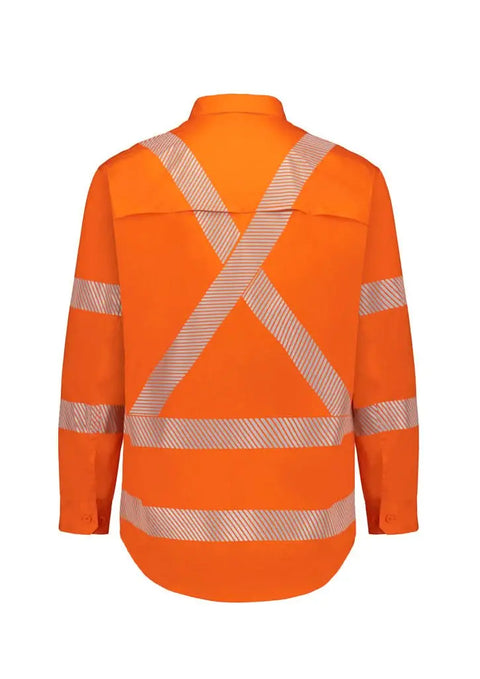 SYZMIK Men's Hi Vis X Back NSW Rail Segmented Tape ZW692 - Allsorts Workwear